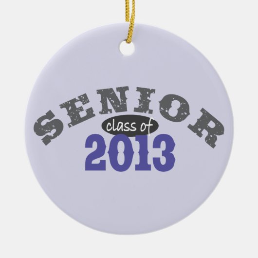 Senior 2013 lila keramikornament (Vorne)