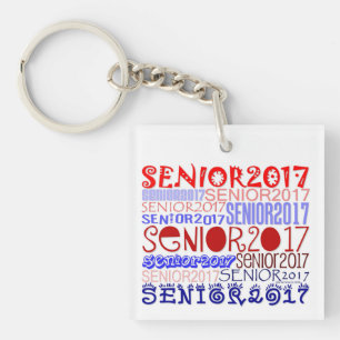 Senior 2017 Schlüsselanhänger Doppelseitig/persona