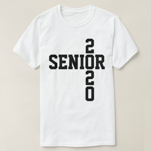 Senior 2020 Black Text Class of 2020 t Shirt (Design vorne)