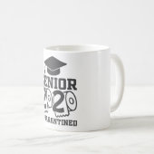 Senior 2020 Quarantined Graduate Funny Kaffeetasse (VorderseiteRechts)