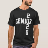 Senior 2020 white Text Class of 2020 T-Shirt (Vorderseite)