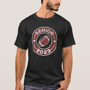 Senior 2022 Football American Graduation Her Him H T-Shirt