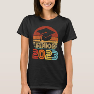 Senior 2023 Retro Vintage Letzter Erster Schultag T-Shirt