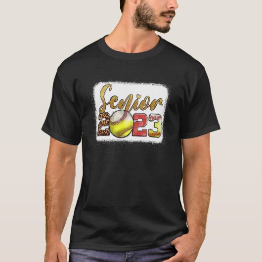 Senior 2023 Soccer Leopard Senior 2023 Soccer T-Shirt (Vorderseite)