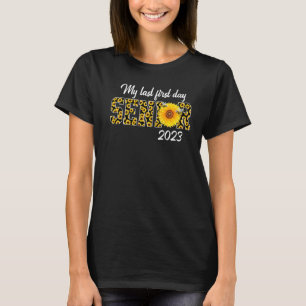 Senior 2023 Zurück zur Schule Mein letzter erster  T-Shirt