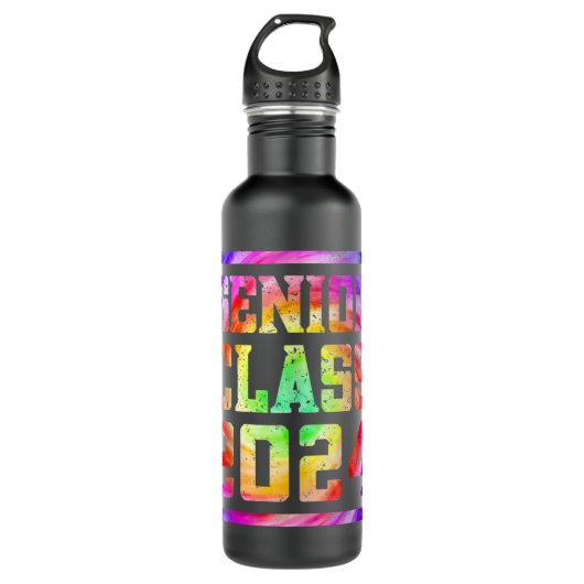 Senior 2024 Abschluss Class of 2024 Senior Krawatt Edelstahlflasche (Vorderseite)