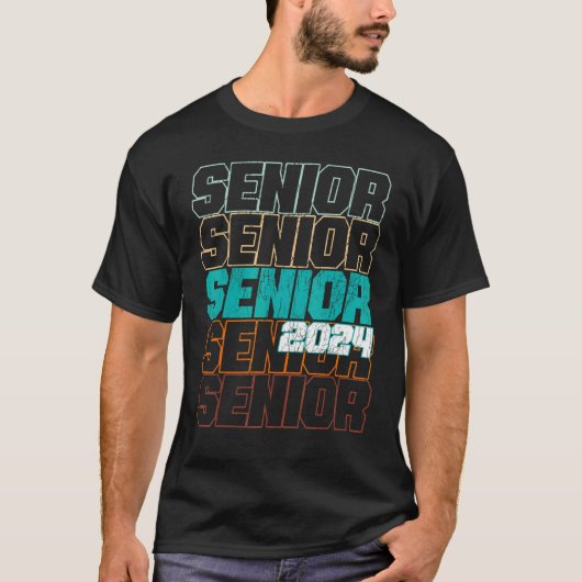 Senior 2024 Abschluss Class of 2024 T-Shirt (Vorderseite)