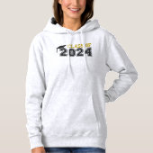 Senior 2024 Class of 2024 Abschluss Hoodie (Vorderseite)