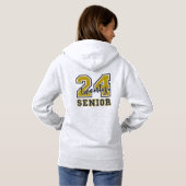 Senior 2024 Class of 2024 Abschluss Hoodie (Schwarz voll)