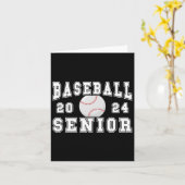 Senior 2024 Graduation Party Idee Baseball Senior Karte (Gelbe Blume)