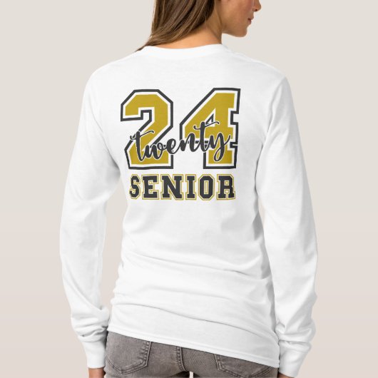 Senior 2024, Senior Gift Abschluss Back and Front T-Shirt (Rückseite)