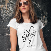 Senior 2024 trendy heart modern T-Shirt
