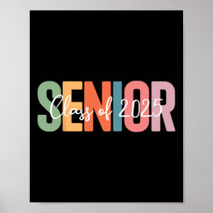 Senior 2025 Abschluss Cl für Senioren mit Hochschu Poster