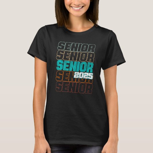 Senior 2025 Abschluss Class of 2025 T-Shirt (Vorderseite)