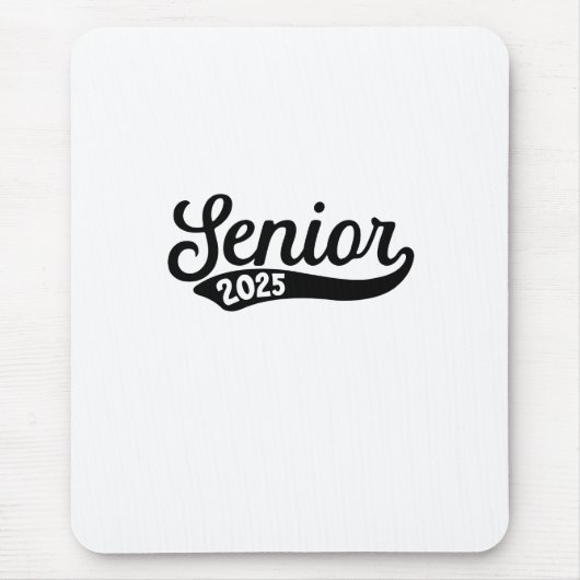 Senior 2025 Abschluss Letzter Schultag Mousepad (Vorne)