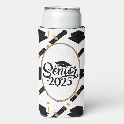 Senior 2025 Abschluss Selters Dosenkühler (Seltzer Rückseite)