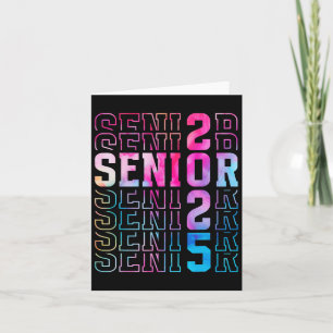 Senior 2025 Abschluss T-Shirt Karte