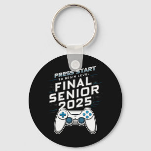 Senior 2025 Abschlussjahrgang 2025 Gamer Videospie Schlüsselanhänger