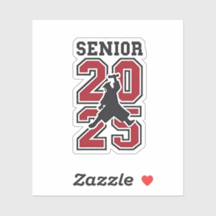 Senior 2025 Basketball Graduate Sport Aufkleber