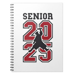 Senior 2025 Basketball Graduate Sport Notizblock