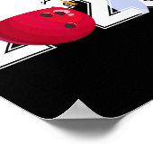 Senior 2025 Bowling Player CL of 2025 Abschluss s Poster (Ecke)