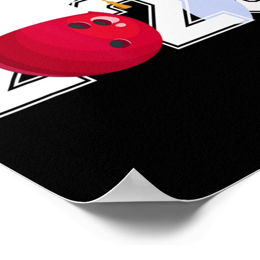 Senior 2025 Bowling Player CL of 2025 Abschluss s Poster (Ecke)