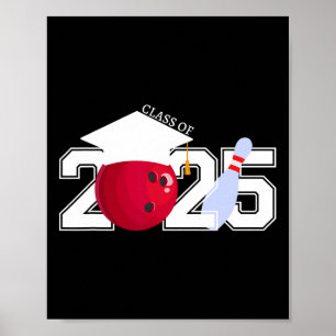 Senior 2025 Bowling Player CL of 2025 Abschluss s Poster