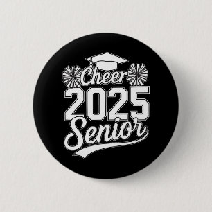 Senior 2025 Cheer Team Mama High School Abschluss Button