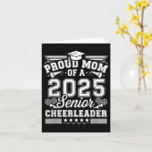 Senior 2025 Cheer Team Mama High School Abschluss Karte (Gelbe Blume)