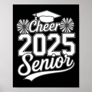 Senior 2025 Cheer Team Mama High School Abschluss Poster