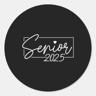 Senior 2025 Cl von 2025 Abschluss für Uni hoch Runder Aufkleber