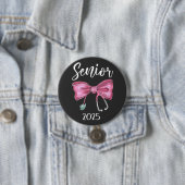 Senior 2025 Coquette Class of 2025 Pink Bows Button (Beispiel)