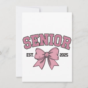 Senior 2025 Coquette Class of 2025 Pink Bows Einladung