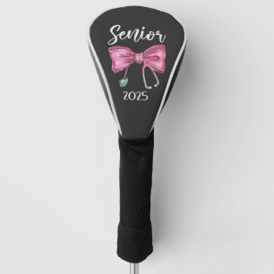 Senior 2025 Coquette Class of 2025 Pink Bows Golf Headcover