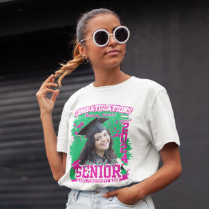 Senior 2025 Custom Abschluss Matching T-Shirt