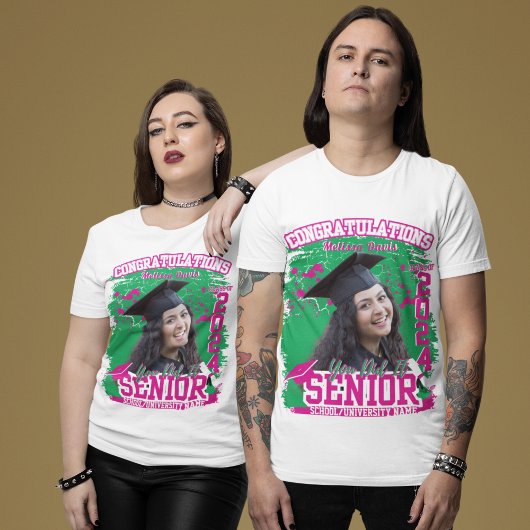Senior 2025 Custom Abschluss Matching T-Shirt