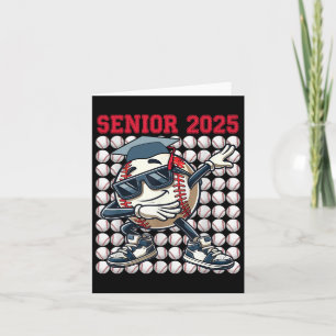 Senior 2025 Dabbing Baseball Cl of 2025 Abschluss Karte