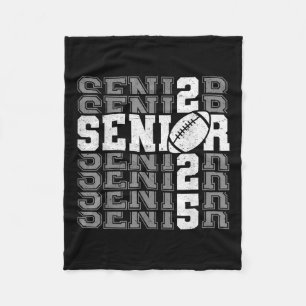 Senior 2025 Football Mama High School Abschluss Ou Fleecedecke