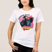 Senior 2025 Foto and Name Personalisiert Abschluss Tri-Blend Shirt (Vorderseite)