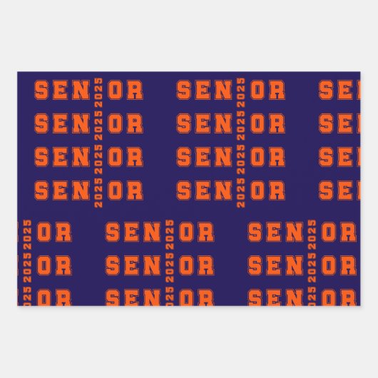Senior 2025 geschenkpapier set (Vorderseite 2)