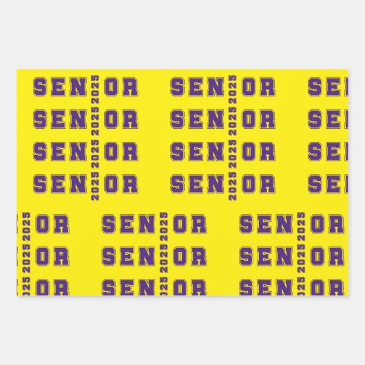 Senior 2025 geschenkpapier set (Vorderseite 3)