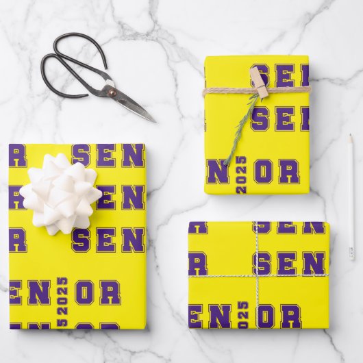 Senior 2025 geschenkpapier set (Vorderseite)