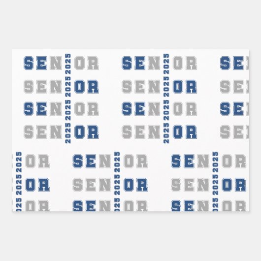Senior 2025 geschenkpapier set (Vorderseite 2)