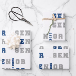 Senior 2025 geschenkpapier set