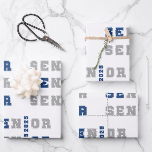 Senior 2025 geschenkpapier set (Vorderseite)