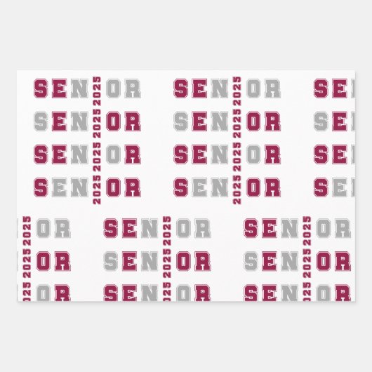 Senior 2025 geschenkpapier set (Vorderseite 3)