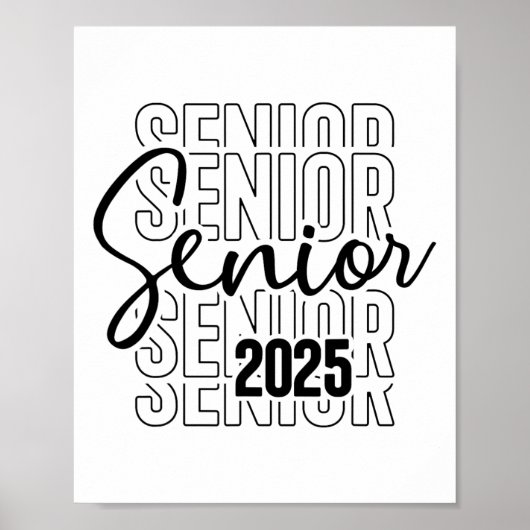 Senior 2025 Graduate Uni University Abschluss Poster (Vorne)