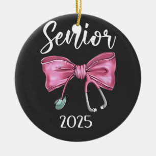 Senior 2025 Kokette Abschlussklasse 2025 Rosa Schl Keramik Ornament