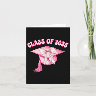 Senior 2025 Pink Coquette Bow Cap Cl von 2025 Grad Karte