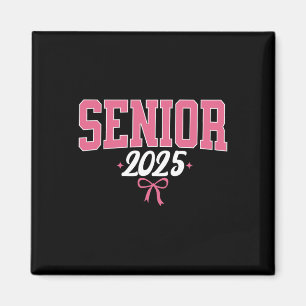 Senior 2025 Pink Coquette Bow Cl von 2025 Graduati Magnet